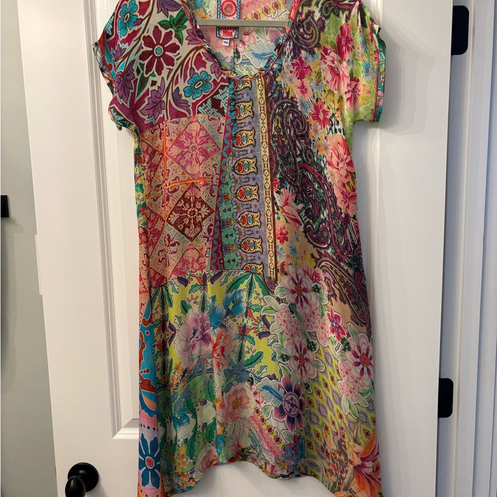 Women’s Colorful Patchwork Comfortable Dress Size XS